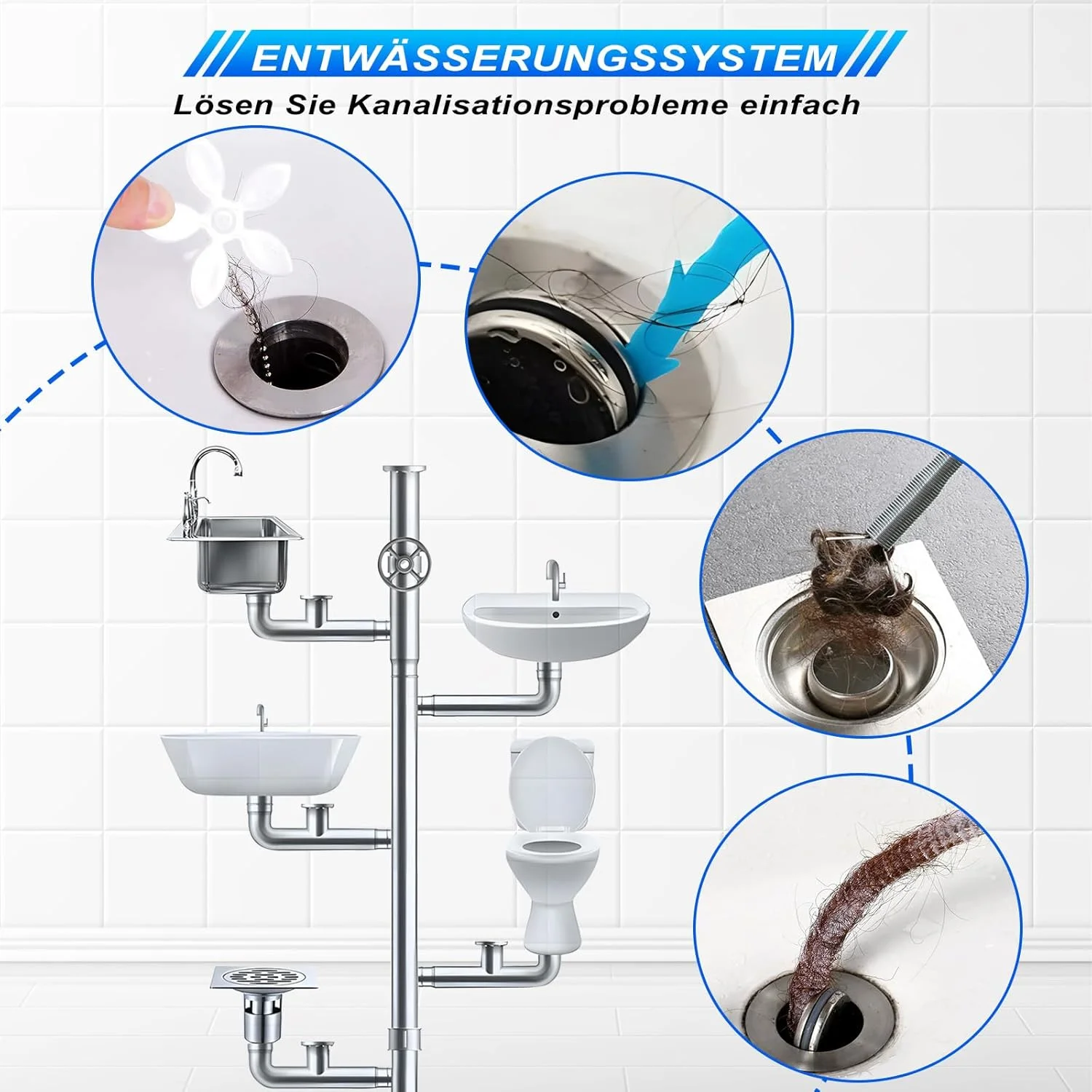 مجموعه 4 عددی فنر تخلیه سینک، قلاب تمیز کننده 3 متری، فنر تمیز کننده لوله، برس تمیز کننده لوله 70 سانتی متری، برس تخلیه، ابزار رفع گرفتگی مو، میله های تمیز کننده ملایم تخلیه مجموعه 4 عددی فنر تخلیه سینک، قلاب تمیز کننده 3 متری، فنر تمیز کننده لوله، برس تمیز کننده لوله 70 سانتی متری، برس تخلیه، ابزار رفع گرفتگی مو، میله های تمیز کننده ملایم تخلیه