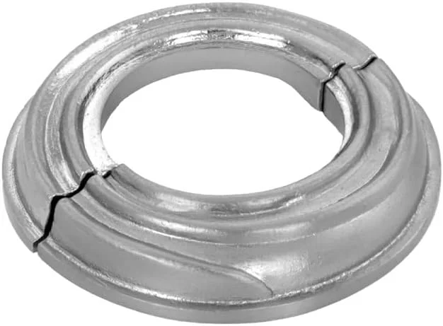 پوشش فلنج رادیاتور آلومینیومی با روکش ساتن، طرح مارپیچ، سایز 1.25 اینچ (IPS)، قطر داخلی 1.75 اینچ - قطر خارجی 3.13 اینچ، نصب آسان