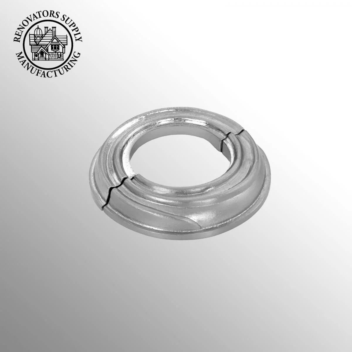 پوشش فلنج رادیاتور آلومینیومی با روکش ساتن، طرح مارپیچ، سایز 1.25 اینچ (IPS)، قطر داخلی 1.75 اینچ - قطر خارجی 3.13 اینچ، نصب آسان