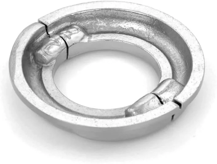 پوشش فلنج رادیاتور آلومینیومی با روکش ساتن، طرح مارپیچ، سایز 1.25 اینچ (IPS)، قطر داخلی 1.75 اینچ - قطر خارجی 3.13 اینچ، نصب آسان