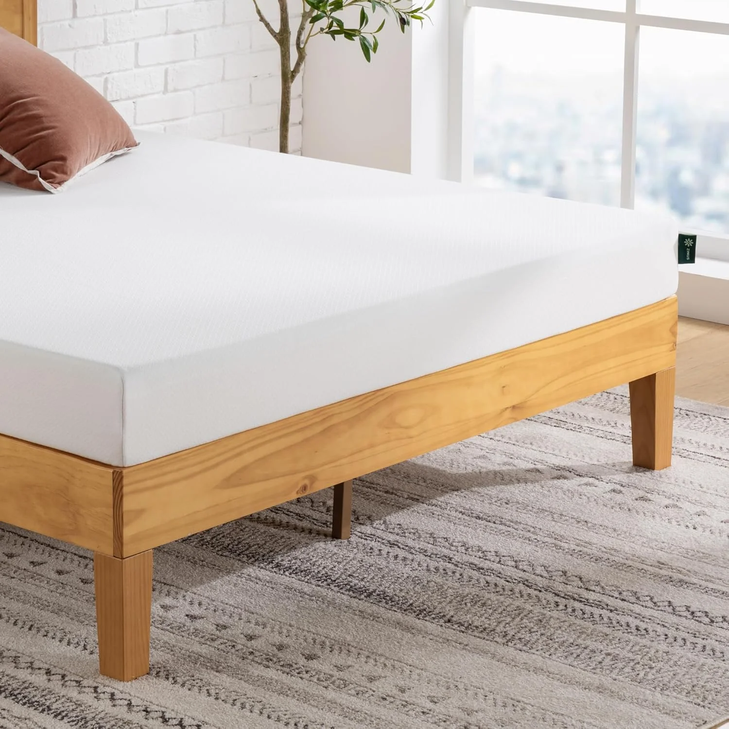 تشک تخت خواب فوم حافظه دار معمولی زینوس، سفید، 160x200 سانتی متر تشک تخت خواب فوم حافظه دار معمولی زینوس، سفید، 160x200 سانتی متر