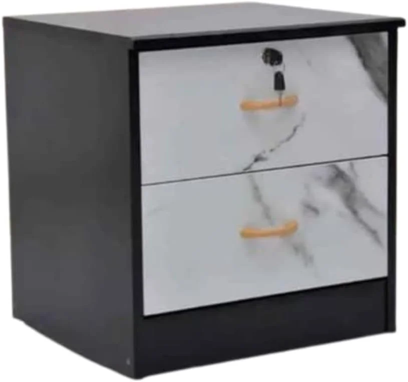 میز پاتختی آلفرد | میز کنار تختی جمع و جور | پاتختی مدرن با 2 کشو (ونگه مرمر) میز پاتختی آلفرد | میز کنار تختی جمع و جور | پاتختی مدرن با 2 کشو (ونگه مرمر)