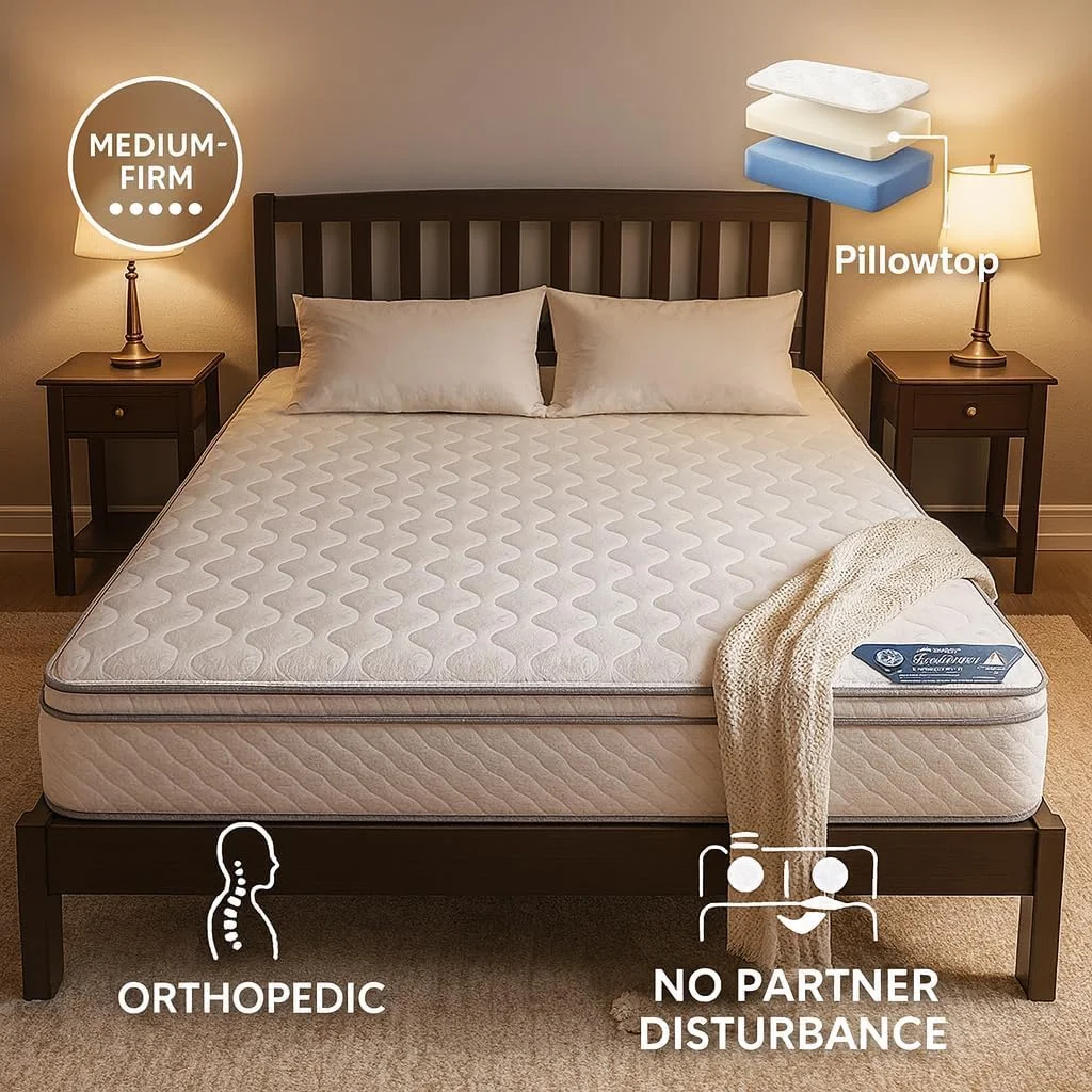 تشک طبی زاورا هومز با لایه بالایی نرم – پشتیبانی ارتوپدی | (ضخامت 15 سانتی متر) | کاهش فشار | جداسازی حرکت | پارچه بافتنی ممتاز | راحتی متوسط | (تک نفره - 90 x 190 سانتی متر) تشک طبی زاورا هومز با لایه بالایی نرم – پشتیبانی ارتوپدی | (ضخامت 15 سانتی متر) | کاهش فشار | جداسازی حرکت | پارچه بافتنی ممتاز | راحتی متوسط | (تک نفره - 90 x 190 سانتی متر)