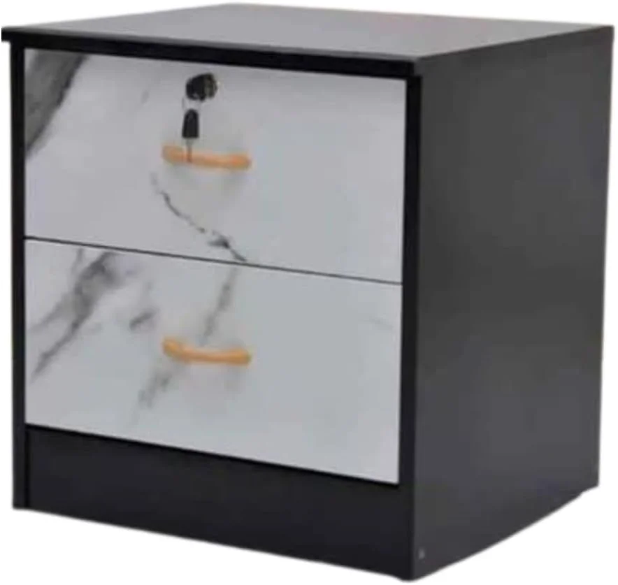 میز پاتختی آلفرد | میز کنار تختی جمع و جور | پاتختی مدرن با 2 کشو (ونگه مرمر) میز پاتختی آلفرد | میز کنار تختی جمع و جور | پاتختی مدرن با 2 کشو (ونگه مرمر)