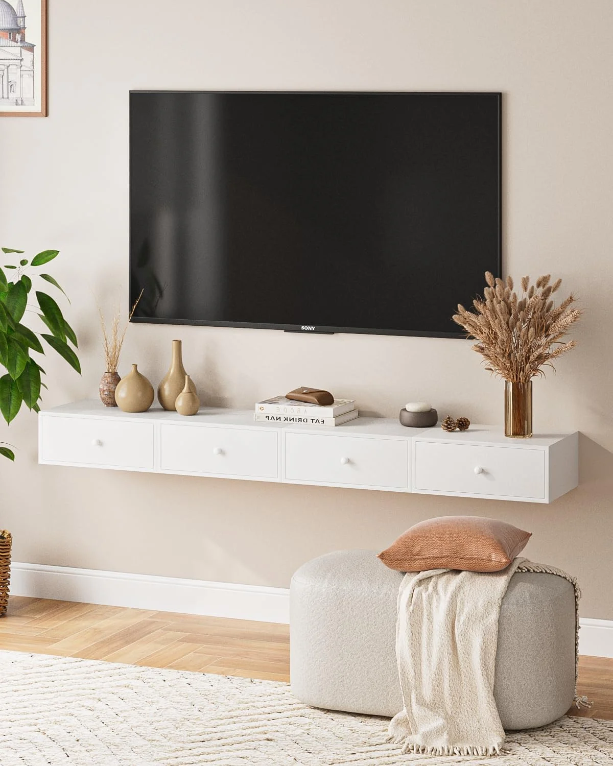 میز کنار تختی شناور، قفسه شناور با کشو، میز کنار تختی دیواری، میز کنار تختی شناور (سفید) میز کنار تختی شناور، قفسه شناور با کشو، میز کنار تختی دیواری، میز کنار تختی شناور (سفید)