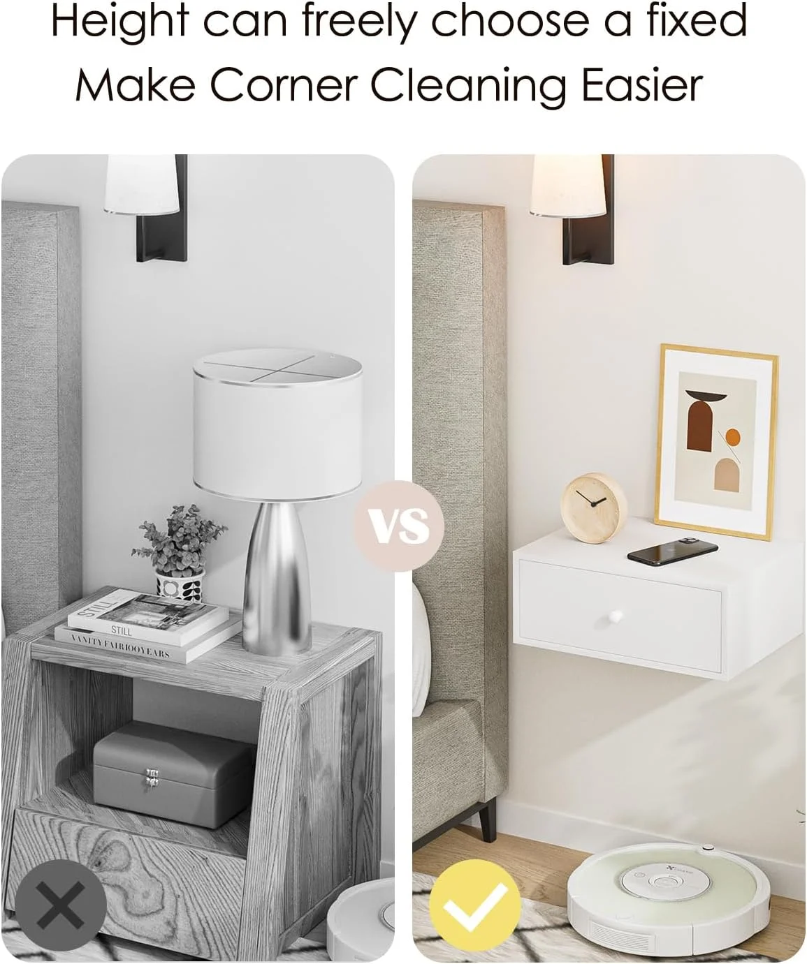 میز کنار تختی شناور، قفسه شناور با کشو، میز کنار تختی دیواری، میز کنار تختی شناور (سفید) میز کنار تختی شناور، قفسه شناور با کشو، میز کنار تختی دیواری، میز کنار تختی شناور (سفید)