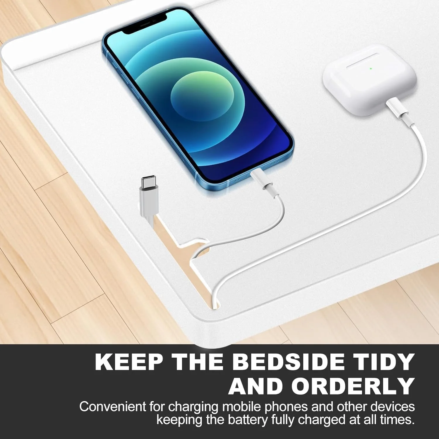 سینی گیره ای ANTOLE، قفسه کنار تخت، قفسه ذخیره سازی کنار تخت، سینی میز کنار تخت شناور مدرن، میزهای کنار تخت برای خانه، سینی قفسه تخت خواب برای اتاق خواب نشیمن (سفید) سینی گیره ای ANTOLE، قفسه کنار تخت، قفسه ذخیره سازی کنار تخت، سینی میز کنار تخت شناور مدرن، میزهای کنار تخت برای خانه، سینی قفسه تخت خواب برای اتاق خواب نشیمن (سفید)