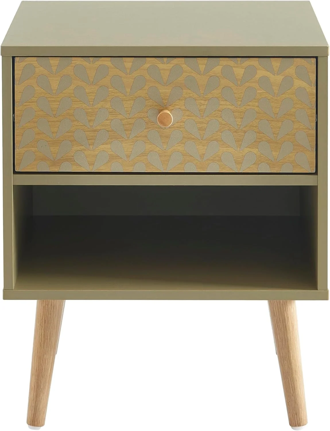 میز کنار تختی بائیتا ۴۰ سانتی متر، سبز زیتونی میز کنار تختی بائیتا ۴۰ سانتی متر، سبز زیتونی