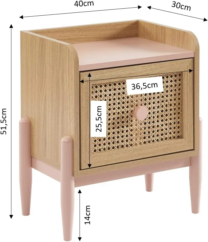 بایتا - میز کنار تختی کودک پائولو رزا و حصیر کنفی