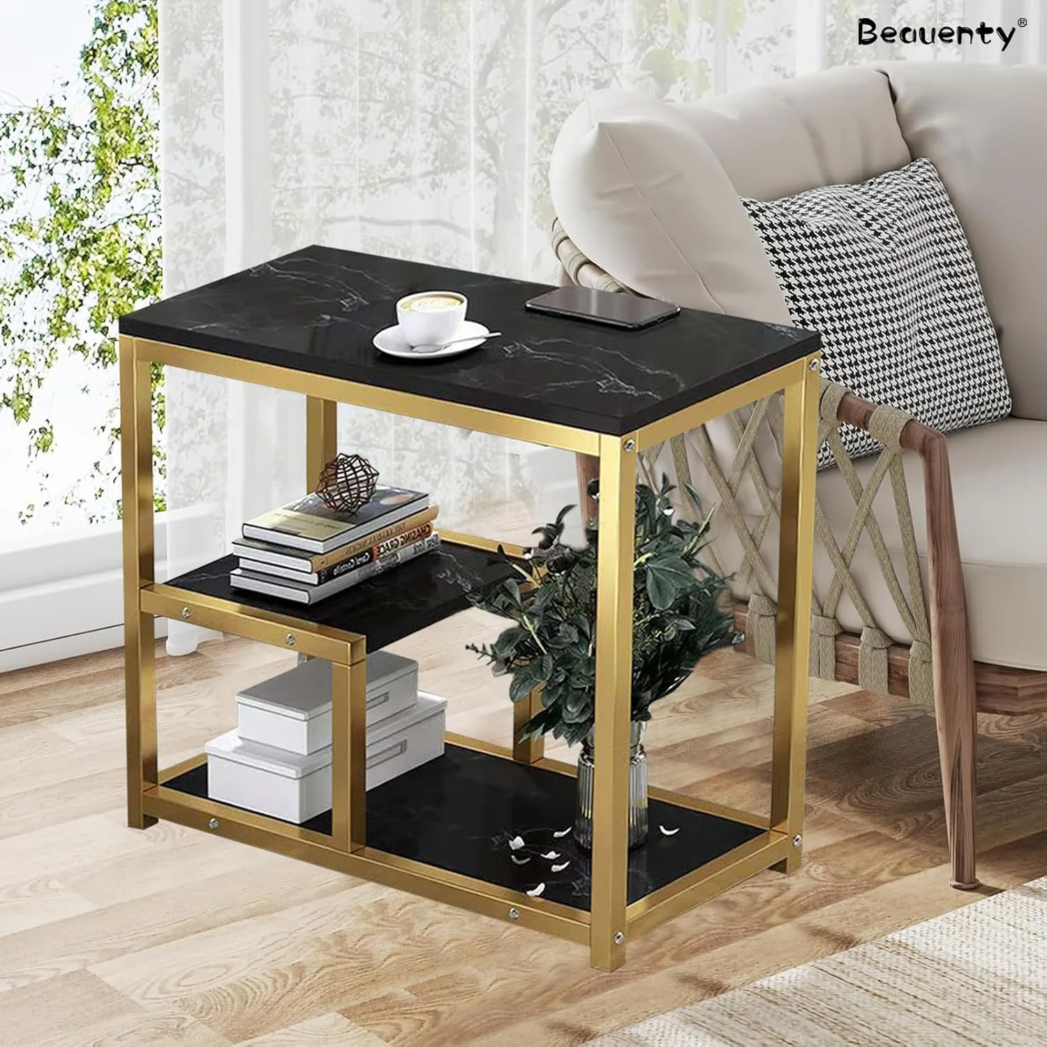 کابینت ذخیره سازی Beauenty، قفسه مایکروویو، قفسه کتاب، میز کنار مبل، کابینت لوکس کنار تخت، میز مربع کوچک خلاقانه، قفسه ساده کنار تخت خواب آپارتمان کوچک (مدل 1) کابینت ذخیره سازی Beauenty، قفسه مایکروویو، قفسه کتاب، میز کنار مبل، کابینت لوکس کنار تخت، میز مربع کوچک خلاقانه، قفسه ساده کنار تخت خواب آپارتمان کوچک (مدل 1)