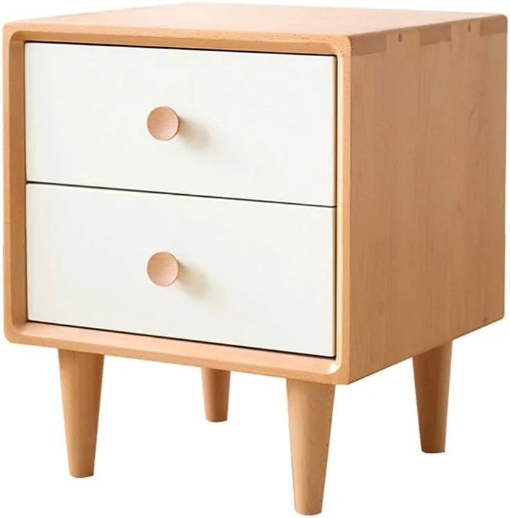 میز کنار تختی، میز کنار تخت، کابینت کنار تختی، میزهای کنار تخت خواب، کابینت کوچک کنار تخت خواب، کابینت کنار تختی با ظرفیت زیاد، کابینت کنار مبل مدرن ساده (رنگ: طبیعی، اندازه: 40 * 36 * 47 سانتی متر)
