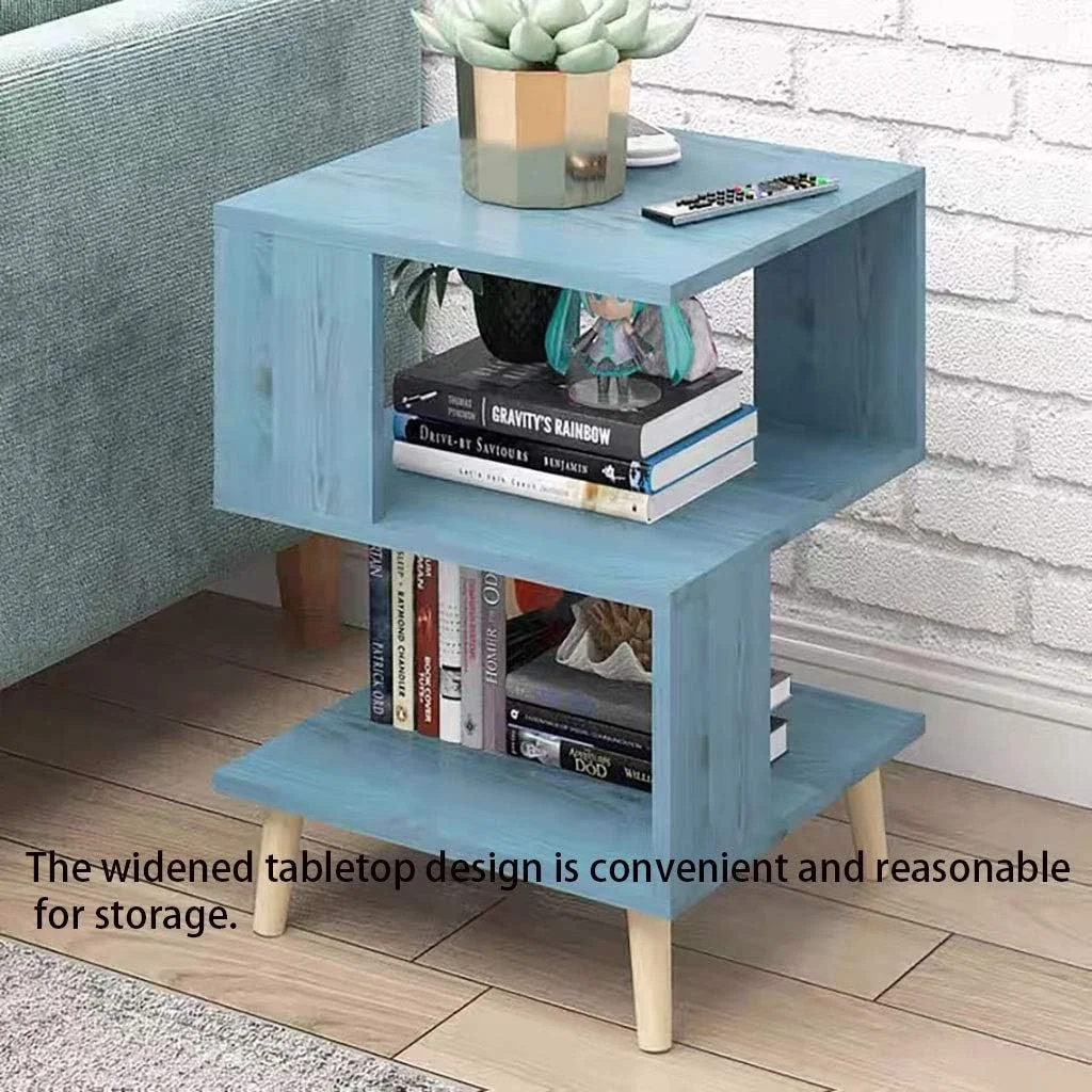 میز کنار تختی آبی 3 طبقه، میز کنار تختی کنار مبل، مونتاژ آسان، مبلمان کنار تختی، قفسه ذخیره سازی چند منظوره مناسب برای اتاق خواب، کنار تخت، اتاق نشیمن میز کنار تختی آبی 3 طبقه، میز کنار تختی کنار مبل، مونتاژ آسان، مبلمان کنار تختی، قفسه ذخیره سازی چند منظوره مناسب برای اتاق خواب، کنار تخت، اتاق نشیمن