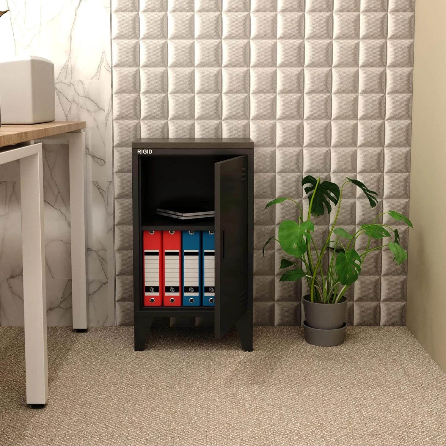 کابینت کنار تختی فلزی محکم با 2 طبقه، میزهای جانبی برای مبل و تخت، میز کوچک کنار تختی با درب مغناطیسی برای اتاق نشیمن، اتاق خواب، مدرسه، باشگاه، دفتر (مشکی، 40 عمق x 38 عرض x 65.5 ارتفاع سانتی متر) کابینت کنار تختی فلزی محکم با 2 طبقه، میزهای جانبی برای مبل و تخت، میز کوچک کنار تختی با درب مغناطیسی برای اتاق نشیمن، اتاق خواب، مدرسه، باشگاه، دفتر (مشکی، 40 عمق x 38 عرض x 65.5 ارتفاع سانتی متر)