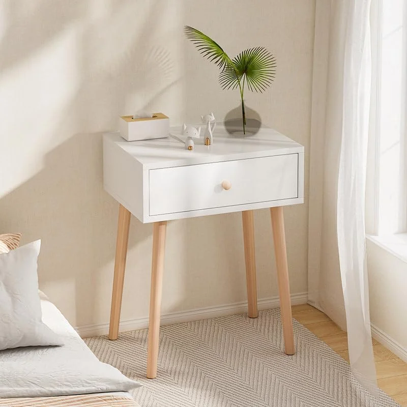 میز کنار تختی، میز عسلی مدرن کنار مبل، کابینت کنار تختی با پایه های چوبی محکم برای فضاهای کوچک، اتاق نشیمن و اتاق خواب (1 کشو) میز کنار تختی، میز عسلی مدرن کنار مبل، کابینت کنار تختی با پایه های چوبی محکم برای فضاهای کوچک، اتاق نشیمن و اتاق خواب (1 کشو)