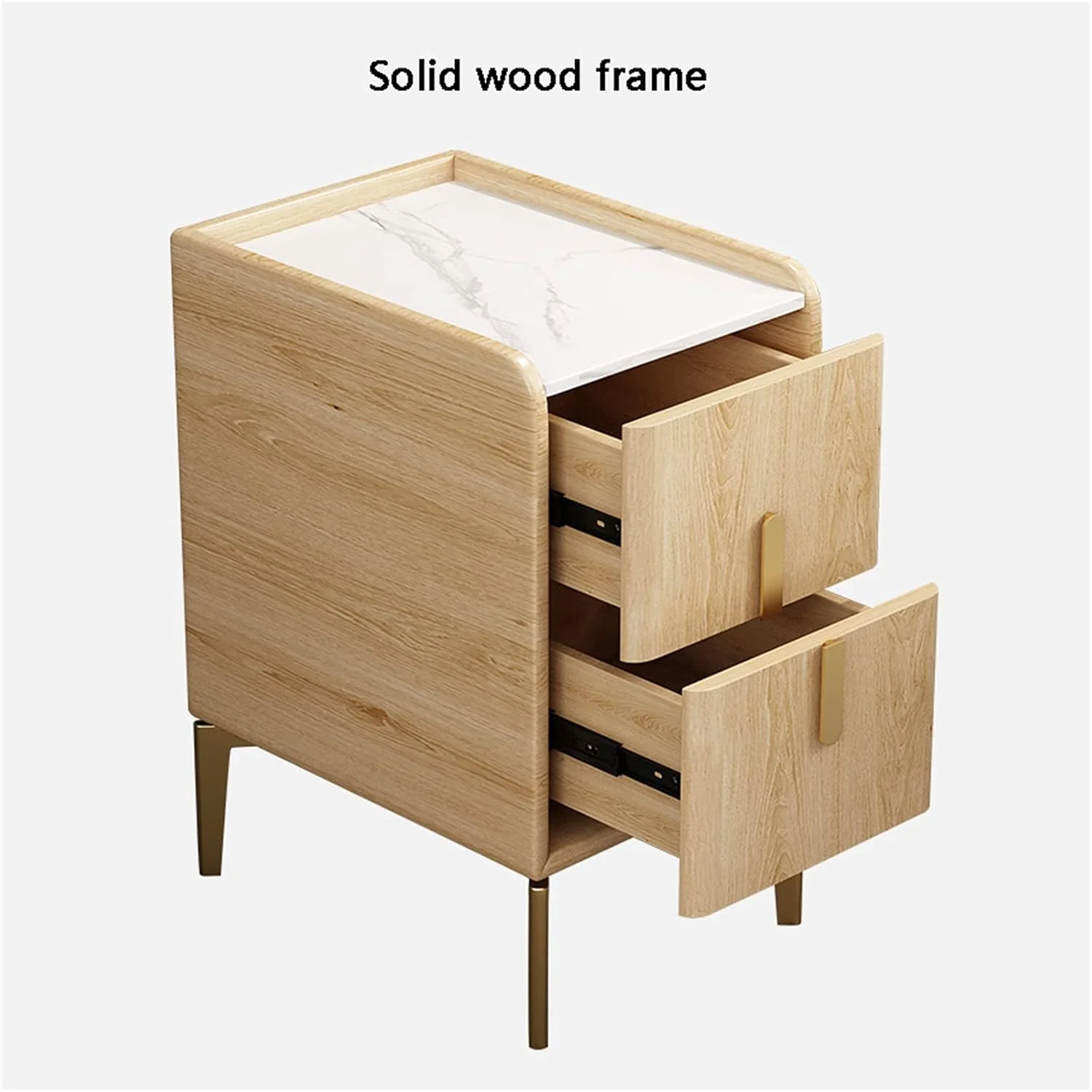 میز کنار تختی چوبی مشکی، میز پاتختی مدرن سفید برای اتاق خواب، کابینت کوچک کنار تختخواب 2 کشو خاکستری، میز کنار تختی باریک لوکس ایتالیایی 35X40X، سبز شیر نارگیل