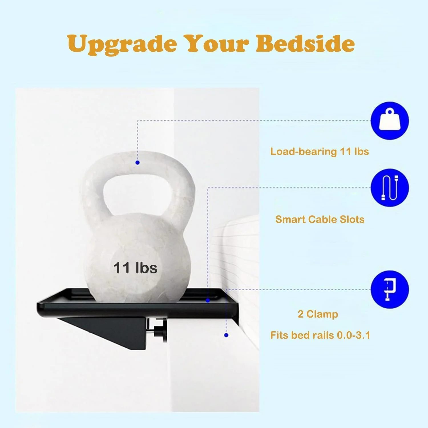 سینی قفسه تخت گیره ای، قفسه کنار تخت، قفسه ذخیره سازی کنار تخت، قفسه تخت شناور مدرن، میز کنار تخت برای خانه، خوابگاه، RV یا اتاق نشیمن اتاق خواب (مشکی) سینی قفسه تخت گیره ای، قفسه کنار تخت، قفسه ذخیره سازی کنار تخت، قفسه تخت شناور مدرن، میز کنار تخت برای خانه، خوابگاه، RV یا اتاق نشیمن اتاق خواب (مشکی)