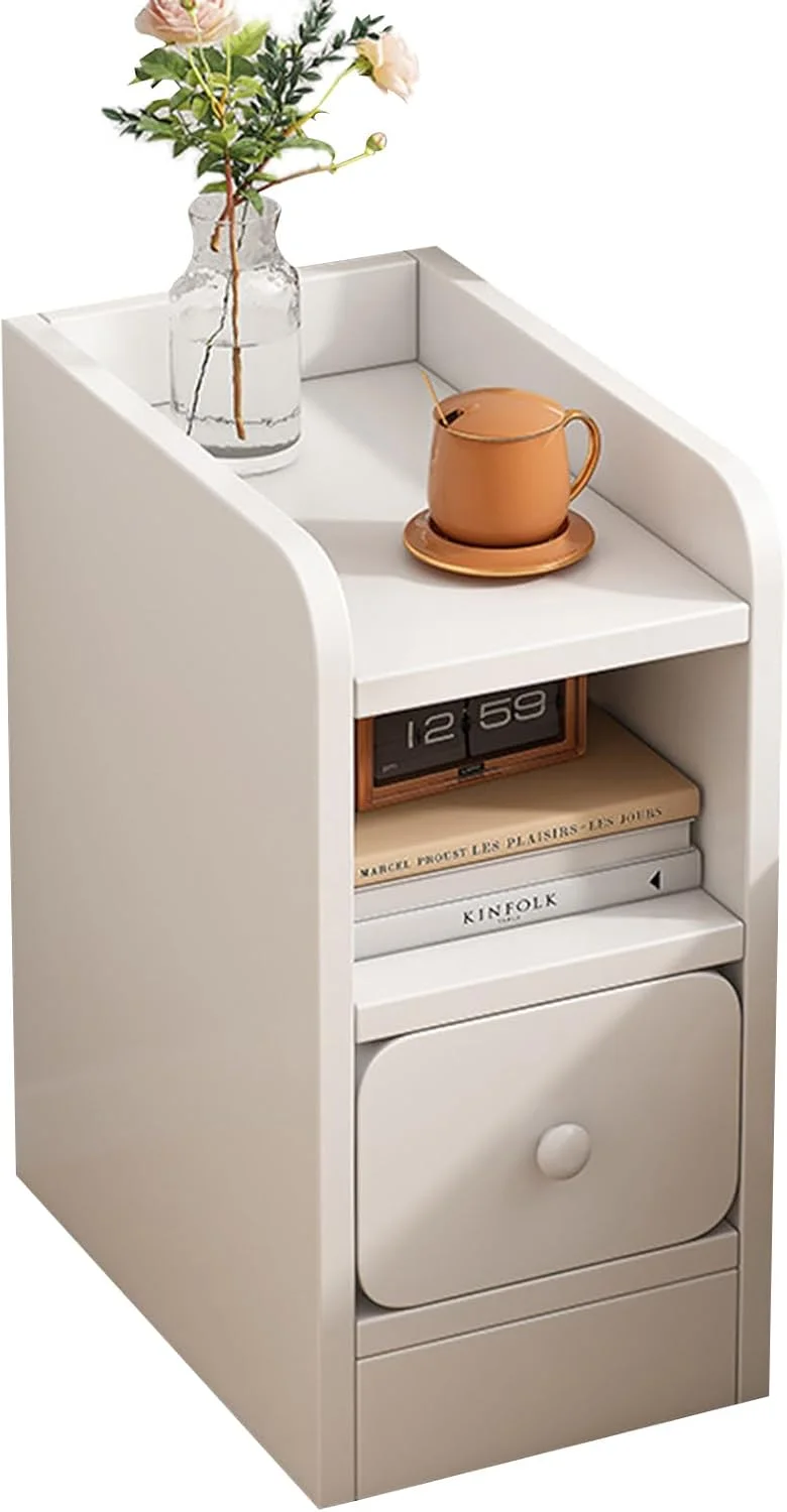 میز پاتختی باریک DAYONG با کشو و قفسه باز، میز کنار تختی، میز عسلی چوبی، میز باریک برای فضاهای کوچک، اتاق نشیمن، اتاق خواب (عرض 20 سانتی متر) میز پاتختی باریک DAYONG با کشو و قفسه باز، میز کنار تختی، میز عسلی چوبی، میز باریک برای فضاهای کوچک، اتاق نشیمن، اتاق خواب (عرض 20 سانتی متر)