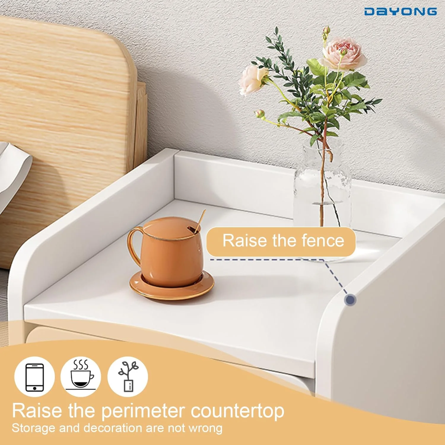 میز پاتختی باریک DAYONG با کشو و قفسه باز، میز کنار تختی، میز عسلی چوبی، میز باریک برای فضاهای کوچک، اتاق نشیمن، اتاق خواب (عرض 20 سانتی متر) میز پاتختی باریک DAYONG با کشو و قفسه باز، میز کنار تختی، میز عسلی چوبی، میز باریک برای فضاهای کوچک، اتاق نشیمن، اتاق خواب (عرض 20 سانتی متر)