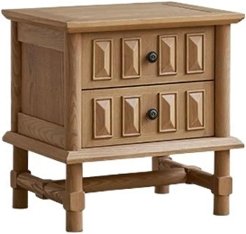 میز کنار تختی چوبی با طراحی قدیمی برای اتاق خواب، میز ذخیره سازی، کنار مبل، مناسب اتاق نشیمن، دارای کشو میز کنار تختی چوبی با طراحی قدیمی برای اتاق خواب، میز ذخیره سازی، کنار مبل، مناسب اتاق نشیمن، دارای کشو