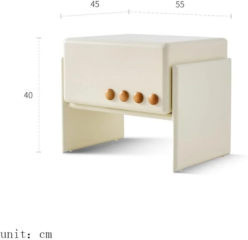 میز عسلی سفید برای اتاق خواب با طراحی مدرن و ساده، کمد چوبی کنار تخت، برای مبل در اتاق نشیمن، میز کنار تختی با کشو