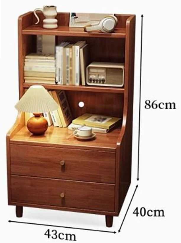 کمد کنار تختی چوبی، قفسه کتاب، مناسب اتاق خواب، دارای فضای ذخیره سازی کنار تخت، میز کوچک باریک با کشو کمد کنار تختی چوبی، قفسه کتاب، مناسب اتاق خواب، دارای فضای ذخیره سازی کنار تخت، میز کوچک باریک با کشو