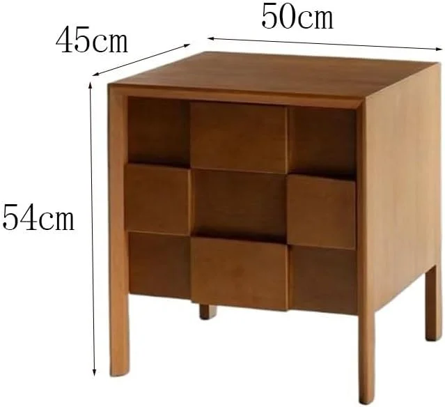 میز کنار تختی اتاق خواب با طرح شطرنجی قدیمی، میز ذخیره سازی کنار تخت با کشو، برای مبل میز کنار تختی با کشو