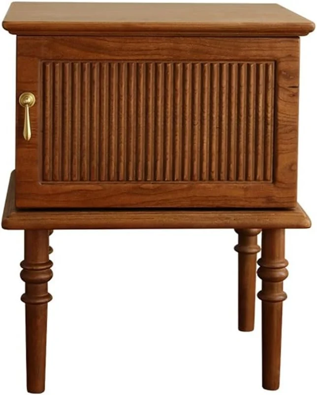 میز کنار تختی کلاسیک، کم ارتفاع برای اتاق خواب، کابینت نگهداری چوبی، برای کنار مبل میز کنار تخت با کشو