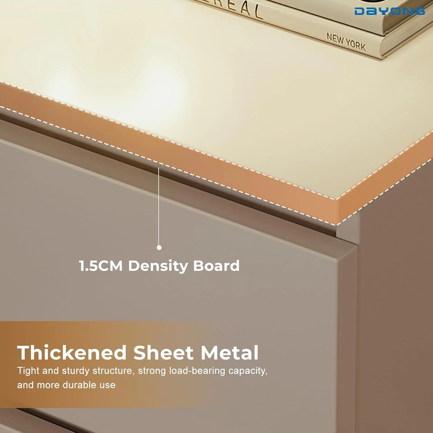 میز پاتختی DAYONG با کشو، کابینت کنار تختی چوبی با قفسه نگهداری باز، میز کنار تختی 2 طبقه برای اتاق خواب، خوابگاه و فضاهای کوچک (دو کشو سفید 40 سانتی متر) میز پاتختی DAYONG با کشو، کابینت کنار تختی چوبی با قفسه نگهداری باز، میز کنار تختی 2 طبقه برای اتاق خواب، خوابگاه و فضاهای کوچک (دو کشو سفید 40 سانتی متر)