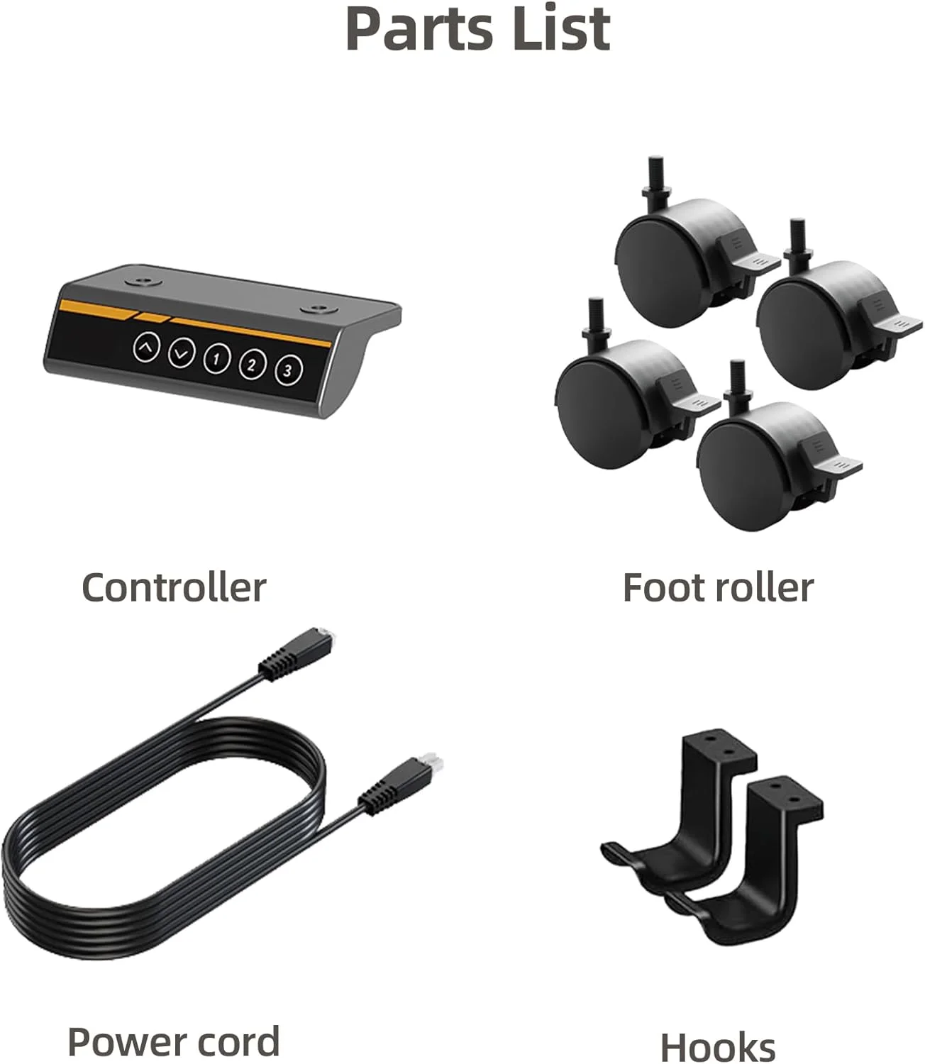 پایه میز ایستاده Claiks، پایه های میز برقی قابل تنظیم تا 63 اینچ، میز کامپیوتر ایستاده قابل تنظیم C شکل برای خانه و دفتر کار (فقط پایه مشکی)