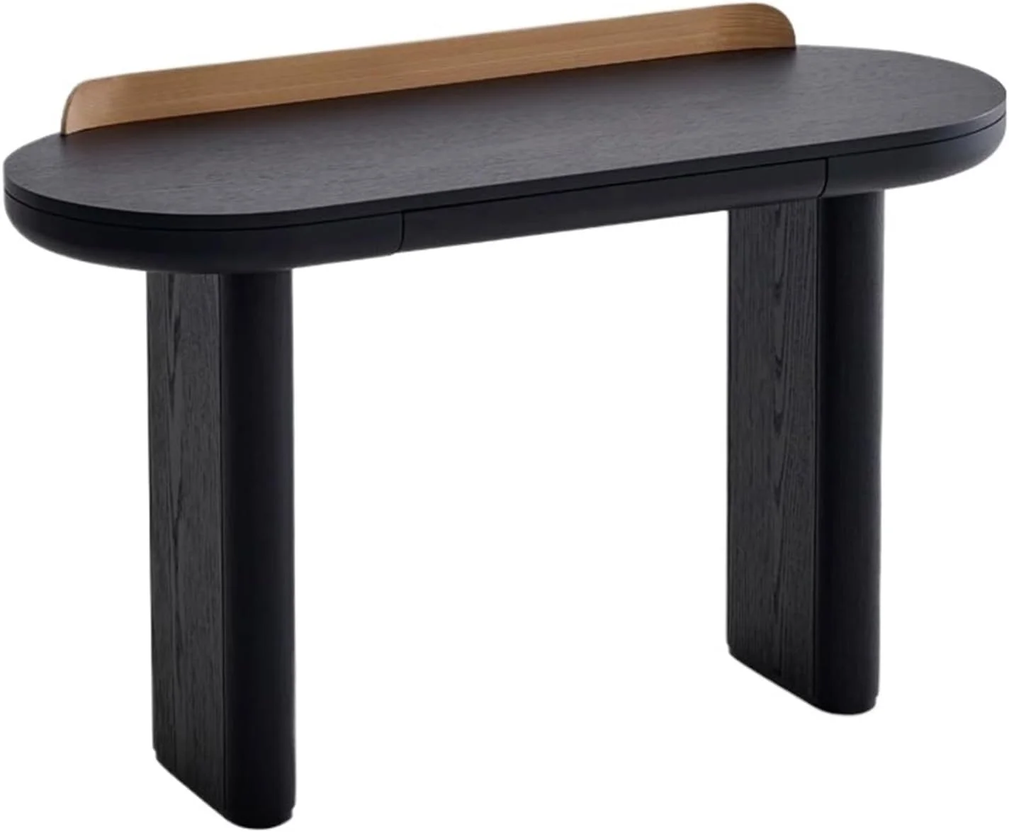 میز کامپیوتر، میز تحریر کوچک کامپیوتر شخصی 50 اینچی با کشوی کوچک، دکوراسیون اتاق خواب منزل به رنگ مشکی عتیقه با فضای ذخیره سازی