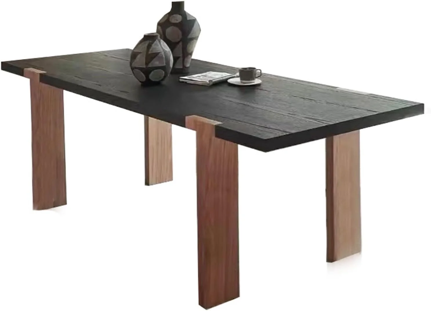 میز کامپیوتر، میز چوبی بادوام با طراحی مدرن و ساده، میز غذاخوری مشکی مات، میز جلسات مستطیلی از چوب کاج، و ایستگاه کاری (L)