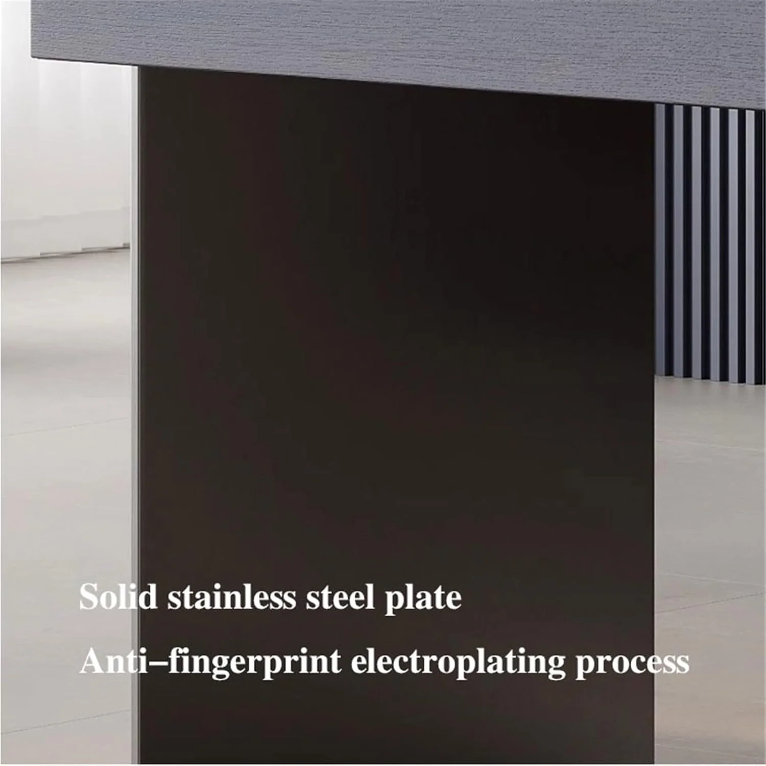 میز کامپیوتر، میز اداری مدرن با رنگ دودی و کشو، ایستگاه کاری نوشتن از چوب جامد برای دفتر کار خانگی (XL) میز کامپیوتر، میز اداری مدرن با رنگ دودی و کشو، ایستگاه کاری نوشتن از چوب جامد برای دفتر کار خانگی (XL)