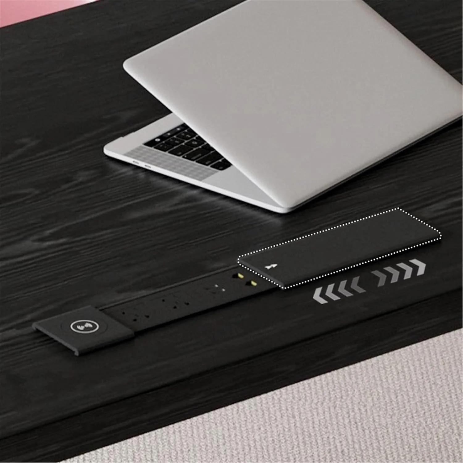 میز کامپیوتر، میز اداری مدرن با کشو، میز تحریر بزرگ مشکی مات، ایستگاه کاری کامپیوتر با پورت شارژ میز کامپیوتر، میز اداری مدرن با کشو، میز تحریر بزرگ مشکی مات، ایستگاه کاری کامپیوتر با پورت شارژ