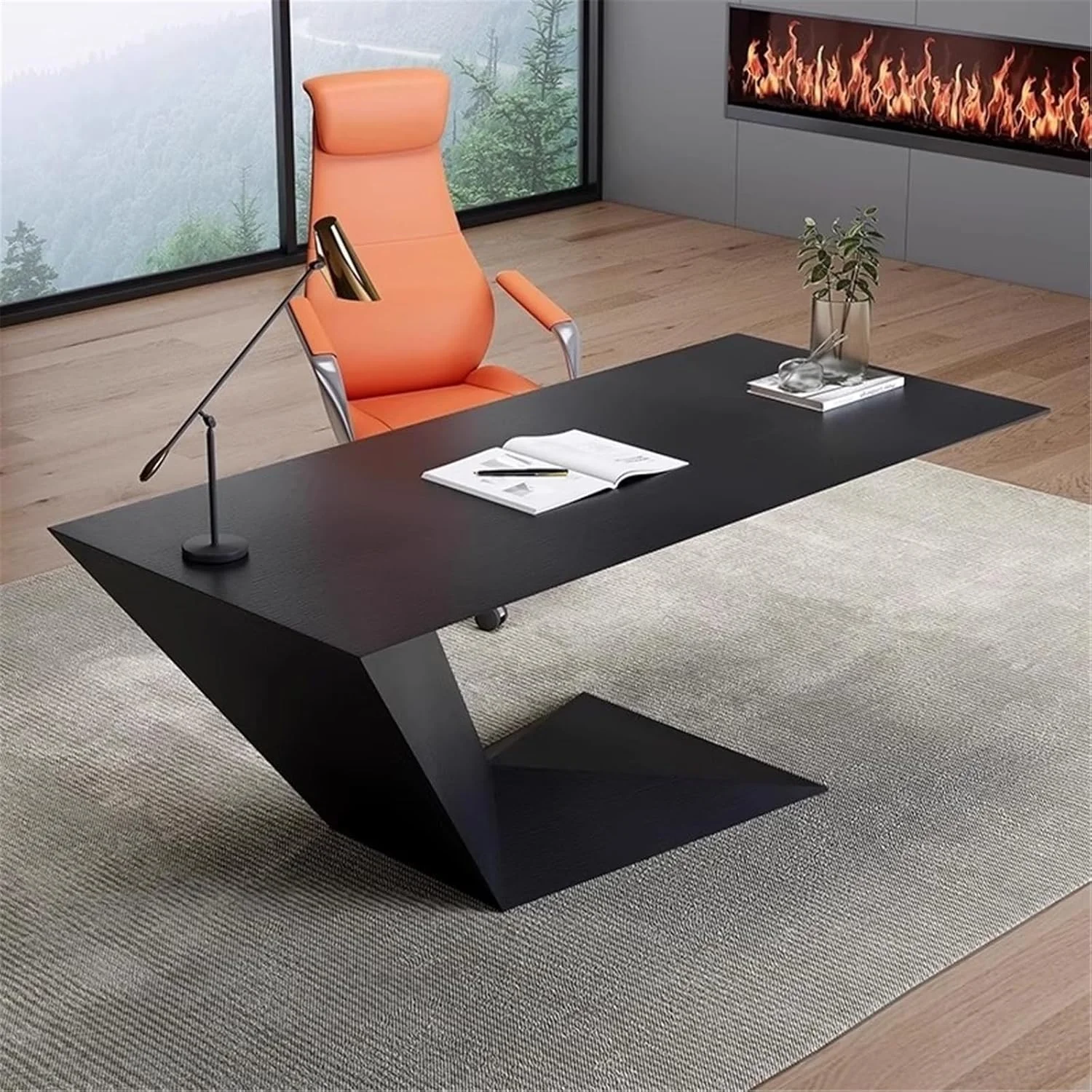 میز کامپیوتر، میز کار مدرن چوبی با پایه قوی (XL) میز کامپیوتر، میز کار مدرن چوبی با پایه قوی (XL)