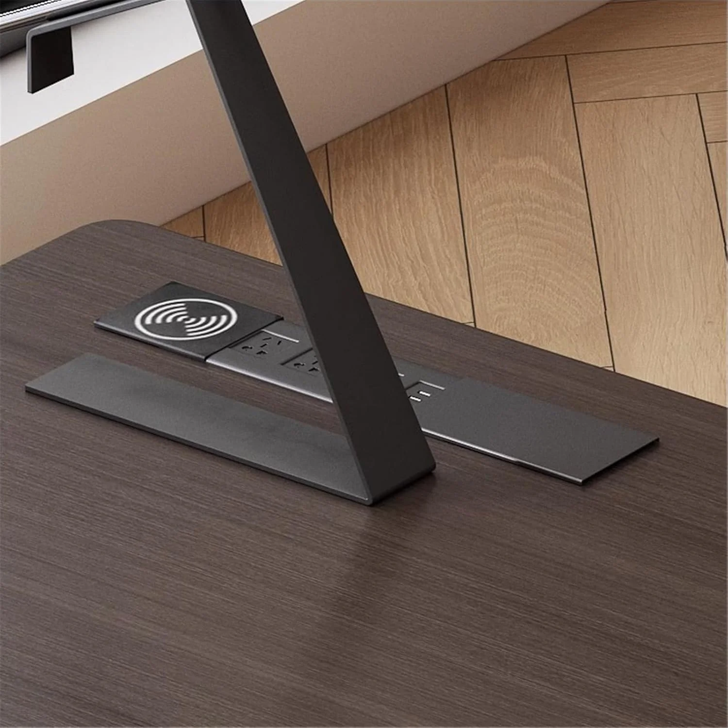 میز کامپیوتر، میز کار مدرن با کشوهای مخفی و ایستگاه شارژ، مبلمان اداری از چوب جامد، قاب فولاد کربنی (M) میز کامپیوتر، میز کار مدرن با کشوهای مخفی و ایستگاه شارژ، مبلمان اداری از چوب جامد، قاب فولاد کربنی (M)