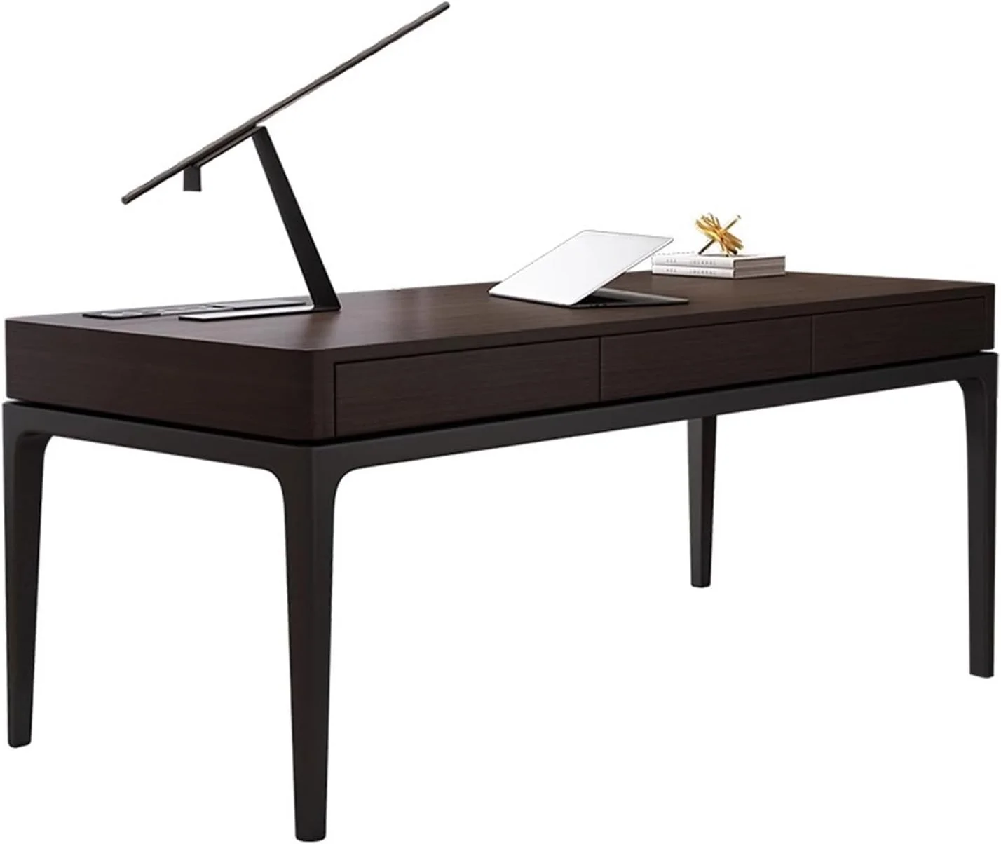 میز کامپیوتر، میز کار مدرن با کشوهای مخفی و ایستگاه شارژ، مبلمان اداری از چوب جامد، قاب فولاد کربنی (M) میز کامپیوتر، میز کار مدرن با کشوهای مخفی و ایستگاه شارژ، مبلمان اداری از چوب جامد، قاب فولاد کربنی (M)