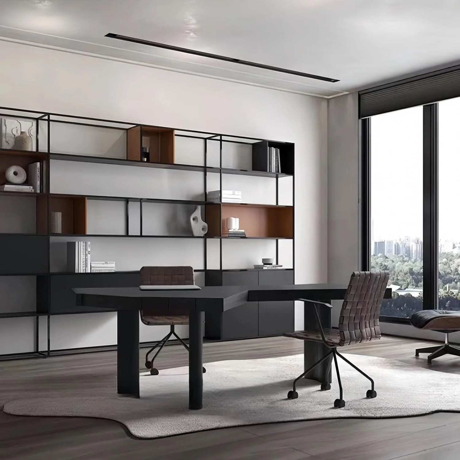 میز کامپیوتر، میز تحریر مدرن و ساده از جنس چوب جامد، میز کار مینیمال، طراحی لوکس و شیک مناسب منزل (220 * 120 * 75cm) میز کامپیوتر، میز تحریر مدرن و ساده از جنس چوب جامد، میز کار مینیمال، طراحی لوکس و شیک مناسب منزل (220 * 120 * 75cm)