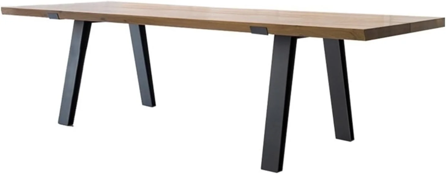 میز کامپیوتر، میز مطالعه و نوشتن از چوب جامد، با طراحی مدرن و ساده، قاب فلزی مشکی (M) میز کامپیوتر، میز مطالعه و نوشتن از چوب جامد، با طراحی مدرن و ساده، قاب فلزی مشکی (M)