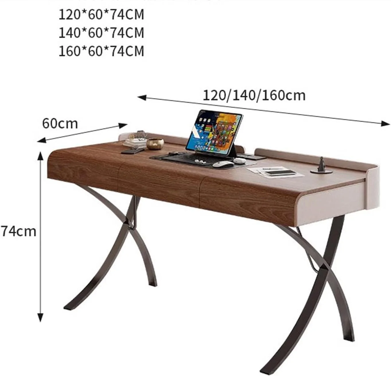 میز کامپیوتر مدرن و ساده چوبی مناسب برای دفتر کار خانگی، اتاق خواب و مطالعه (مشکی، 120x60x74cm) میز کامپیوتر مدرن و ساده چوبی مناسب برای دفتر کار خانگی، اتاق خواب و مطالعه (مشکی، 120x60x74cm)