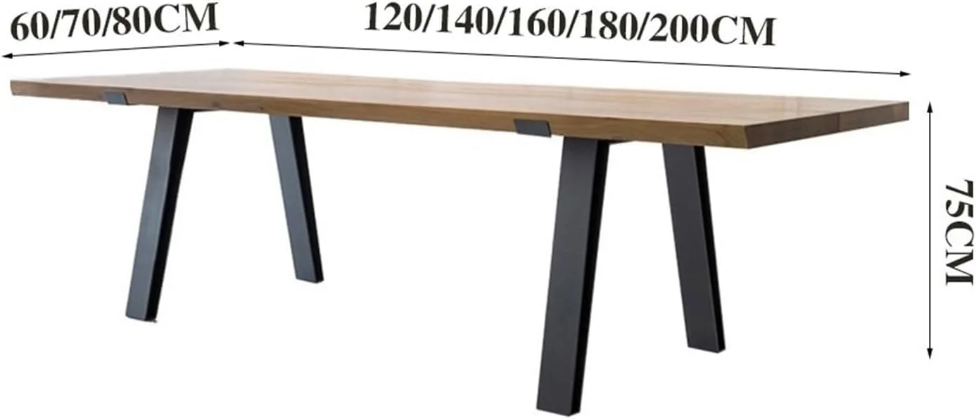 میز کامپیوتر، میز مطالعه و نوشتن از چوب جامد، با طراحی مدرن و ساده، قاب فلزی مشکی (M) میز کامپیوتر، میز مطالعه و نوشتن از چوب جامد، با طراحی مدرن و ساده، قاب فلزی مشکی (M)