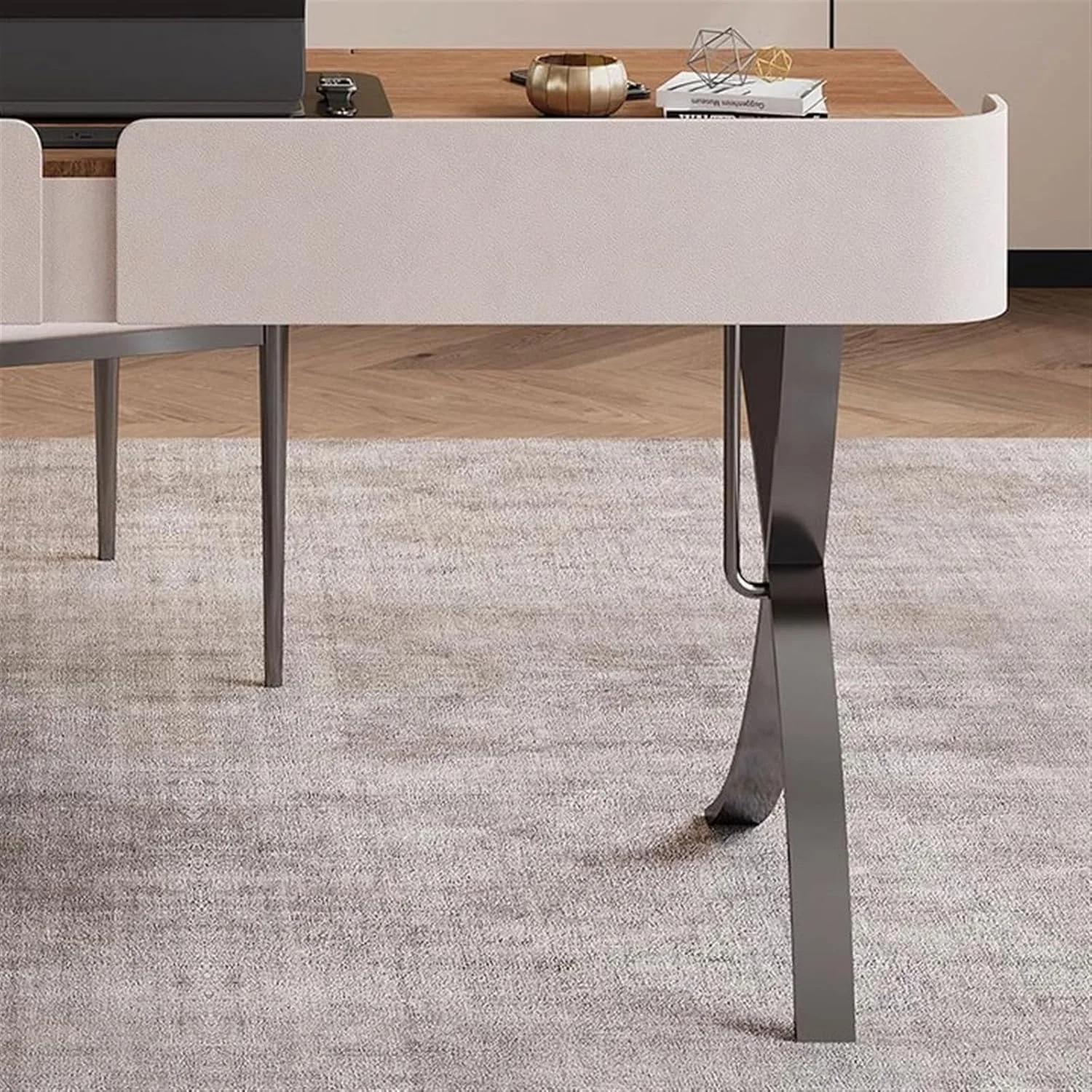 میز کامپیوتر مدرن و ساده چوبی مناسب برای دفتر کار خانگی، اتاق خواب، مطالعه و میز تحریر (مشکی، 120x60x74 سانتی متر)