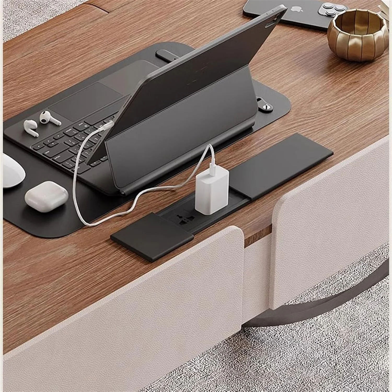 میز کامپیوتر مدرن و ساده چوبی مناسب برای دفتر کار خانگی، اتاق خواب و مطالعه (مشکی، 120x60x74cm) میز کامپیوتر مدرن و ساده چوبی مناسب برای دفتر کار خانگی، اتاق خواب و مطالعه (مشکی، 120x60x74cm)