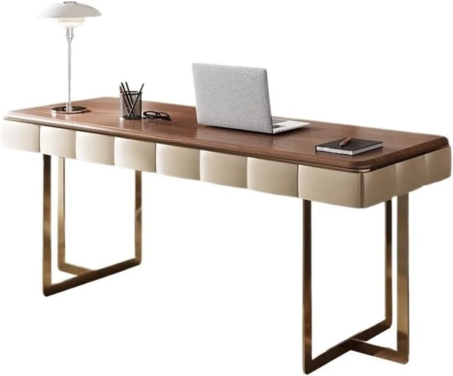 میز کامپیوتر، میز خانگی با طراحی ساده و فضای ذخیره سازی، میز کامپیوتر برای نوشتن و مطالعه ساخته شده از چوب و فلز، رنگ قهوه ای روستایی (S) میز کامپیوتر، میز خانگی با طراحی ساده و فضای ذخیره سازی، میز کامپیوتر برای نوشتن و مطالعه ساخته شده از چوب و فلز، رنگ قهوه ای روستایی (S)