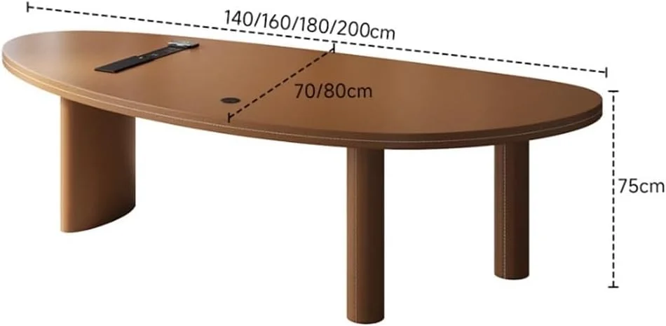 میز کامپیوتر، میز کار مدرن با روکش چرم قهوه ای، سطح میز طرح انبه، دارای ۳ پایه و پورت های شارژ چند منظوره (S) میز کامپیوتر، میز کار مدرن با روکش چرم قهوه ای، سطح میز طرح انبه، دارای ۳ پایه و پورت های شارژ چند منظوره (S)