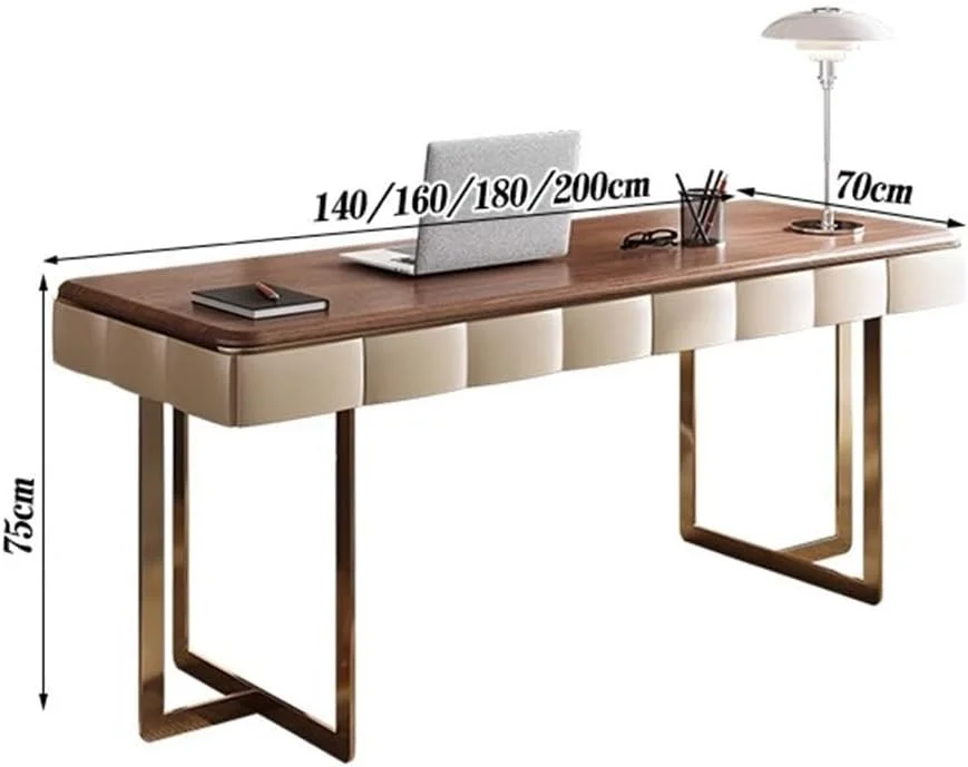 میز کامپیوتر، میز خانگی با طراحی ساده و فضای ذخیره سازی، میز کامپیوتر برای نوشتن و مطالعه ساخته شده از چوب و فلز، رنگ قهوه ای روستیک (S) میز کامپیوتر، میز خانگی با طراحی ساده و فضای ذخیره سازی، میز کامپیوتر برای نوشتن و مطالعه ساخته شده از چوب و فلز، رنگ قهوه ای روستیک (S)