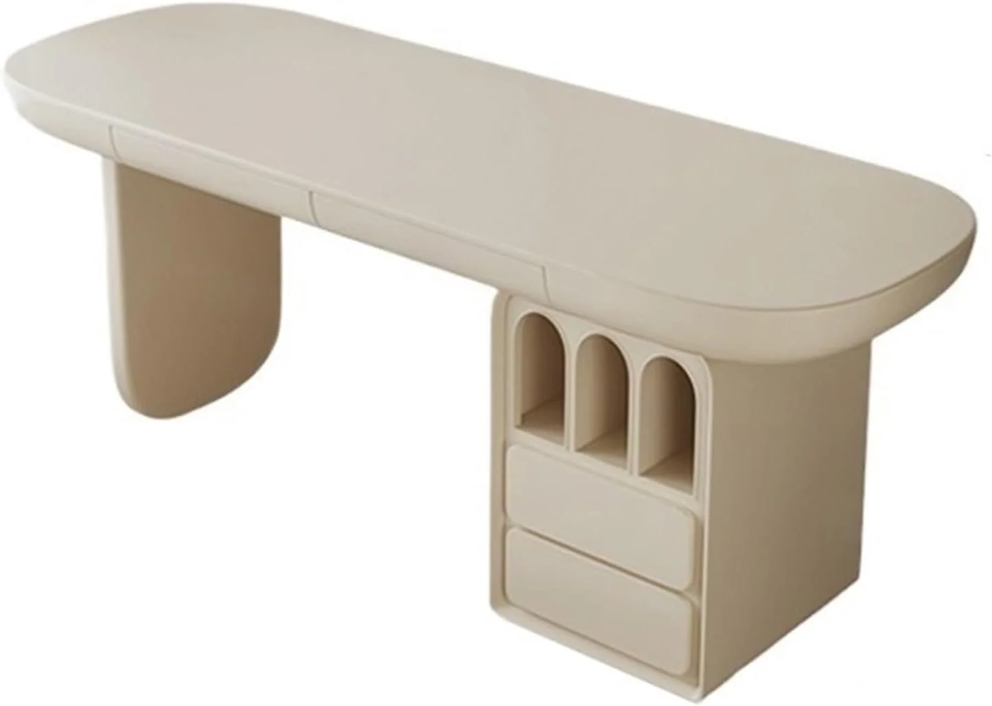 میز کامپیوتر، میز تحریر چوبی مدرن، میز لپتاپ سفید با دو کشو و یک کمد ذخیرهسازی برای دفتر کار خانگی (L) میز کامپیوتر، میز تحریر چوبی مدرن، میز لپتاپ سفید با دو کشو و یک کمد ذخیرهسازی برای دفتر کار خانگی (L)