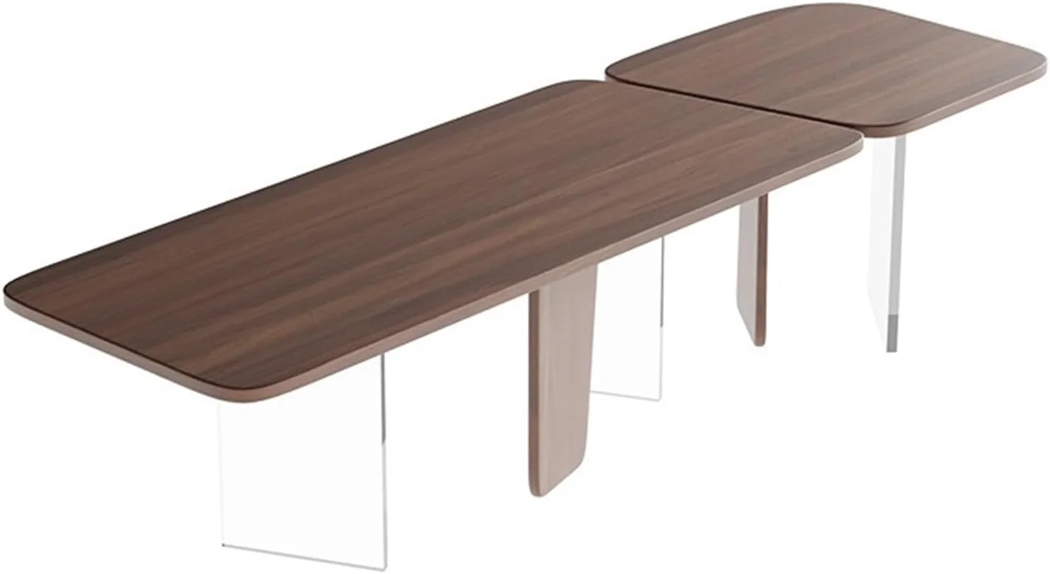 میز کامپیوتر، میز کنفرانس و میز تحریر مستطیلی مدرن، ایستگاه کاری جادار از چوب گردوی سیاه برای دفتر کار خانگی (M) میز کامپیوتر، میز کنفرانس و میز تحریر مستطیلی مدرن، ایستگاه کاری جادار از چوب گردوی سیاه برای دفتر کار خانگی (M)