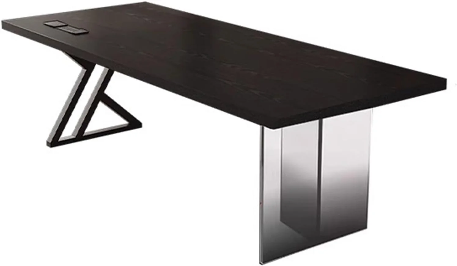 میز کامپیوتر، میز کار مستطیلی مدرن چوبی مشکی، میز تحریر و مطالعه بزرگ لپ تاپ با پورت شارژ (L) میز کامپیوتر، میز کار مستطیلی مدرن چوبی مشکی، میز تحریر و مطالعه بزرگ لپ تاپ با پورت شارژ (L)