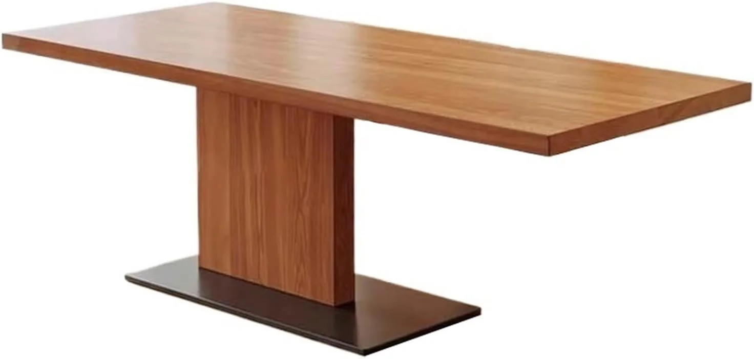 میز کامپیوتر، میز ناهارخوری مستطیلی مدرن ساخته شده از چوب جامد، میز مطالعه و نوشتن، و ایستگاه کاری لپ تاپ چوب کاج با پایه ثابت (S) میز کامپیوتر، میز ناهارخوری مستطیلی مدرن ساخته شده از چوب جامد، میز مطالعه و نوشتن، و ایستگاه کاری لپ تاپ چوب کاج با پایه ثابت (S)
