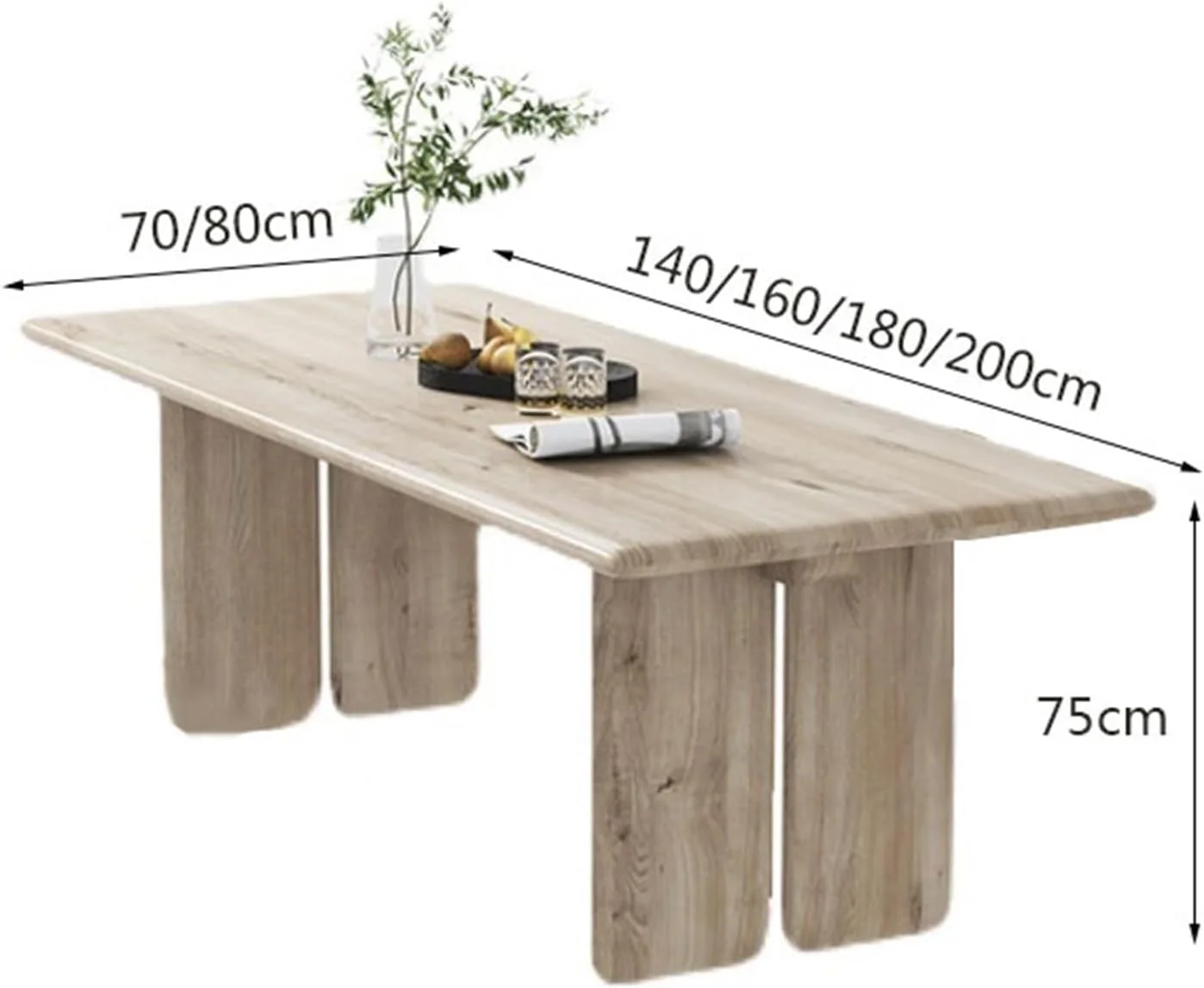 میز کامپیوتر، میز کار مستطیلی مدرن و ساده، میز غذاخوری چوبی محکم به سبک اسکاندیناوی، میز جلسات بلند (S) میز کامپیوتر، میز کار مستطیلی مدرن و ساده، میز غذاخوری چوبی محکم به سبک اسکاندیناوی، میز جلسات بلند (S)